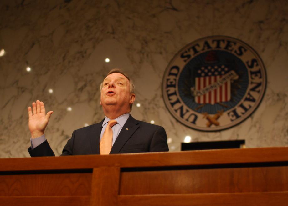 Durbin chaired the first-ever Congressional hearing to examine the constitutionality of the Affordable Care Act today. During the hearing, he argued that Congress was well within its rights to pass the Affordable Care Act because of its clear constitutional authority to regulate interstate commerce and numerous Supreme Court precedents.